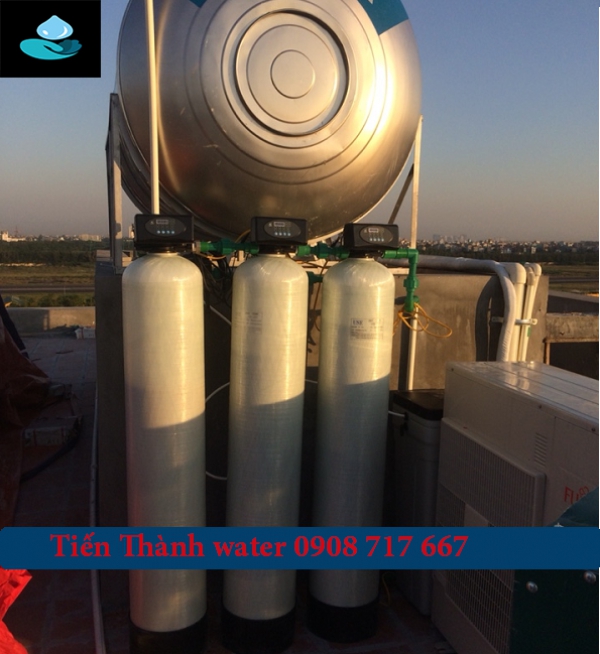 Xử lý nước giếng khoan theo quy chuẩn hệ thống 3 cột van tự động